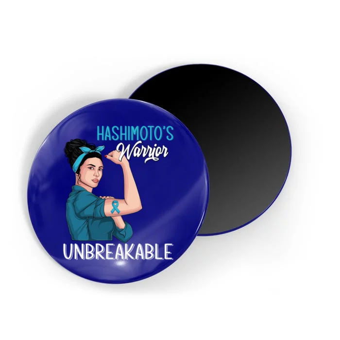 Hashimoto's Awareness Warrior Unbreakable Support Meaningful Gift Magnet