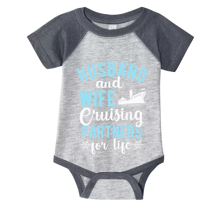 Husband And Wife Cruising Partners For Life Infant Baby Jersey Bodysuit