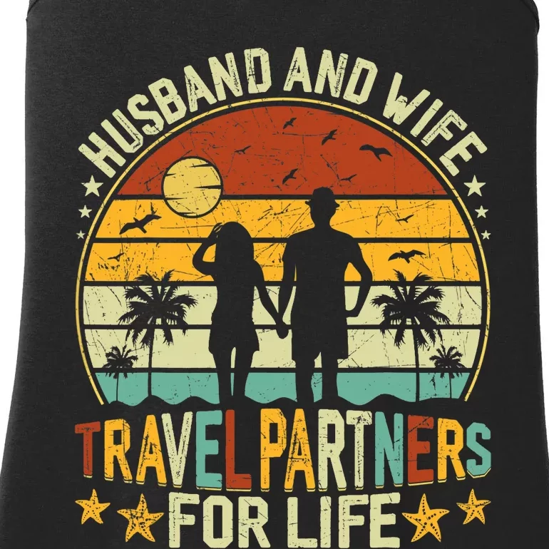 Husband And Wife Travel Partners For Life Beach Traveling Ladies Essential Tank