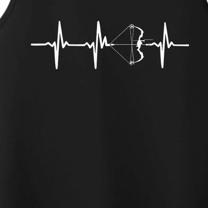 Heartbeat Archery With Bow For Archers Performance Tank