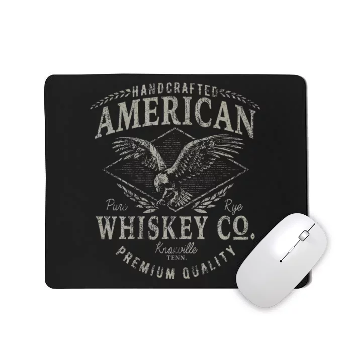 Handcrafted American Whiskey Eagle Vintage Mousepad