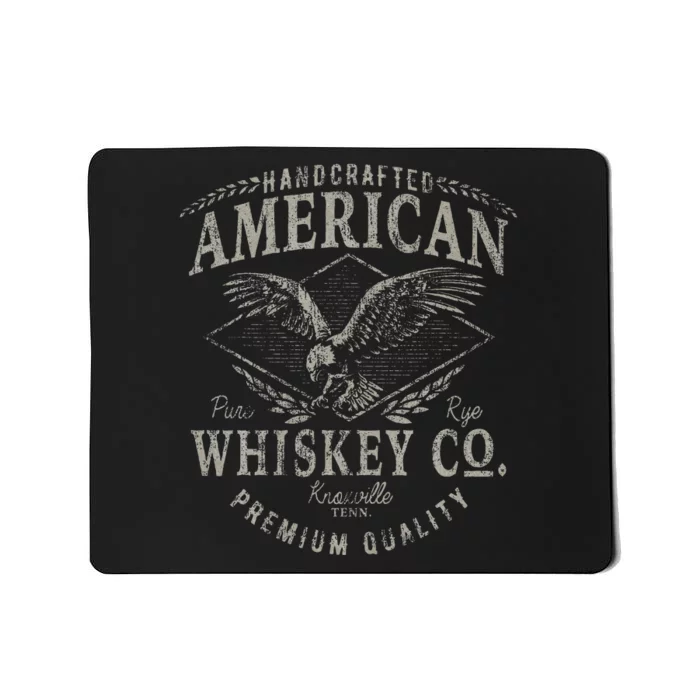 Handcrafted American Whiskey Eagle Vintage Mousepad