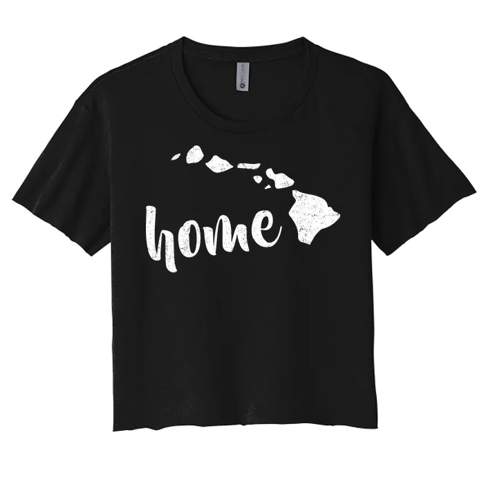 Hawaii Home State Women's Crop Top Tee