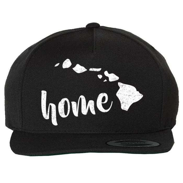 Hawaii Home State Wool Snapback Cap