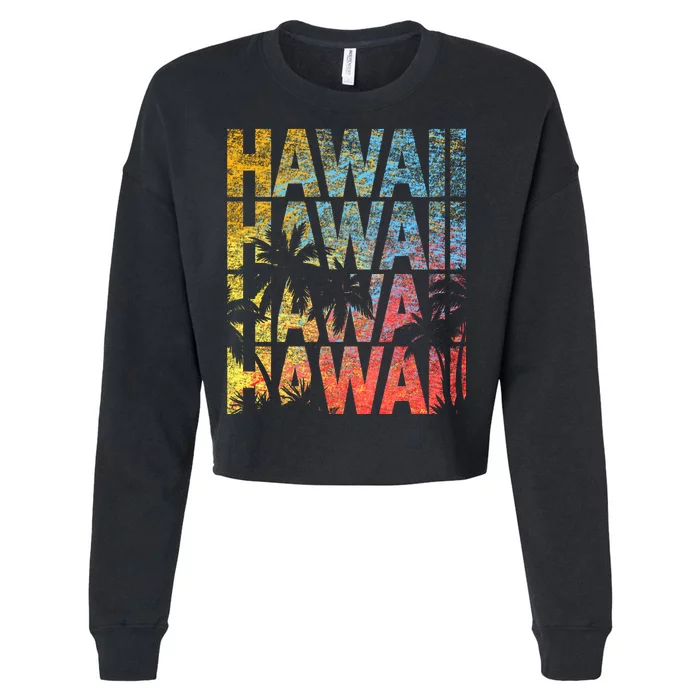 Hawaii Logo Cropped Pullover Crew