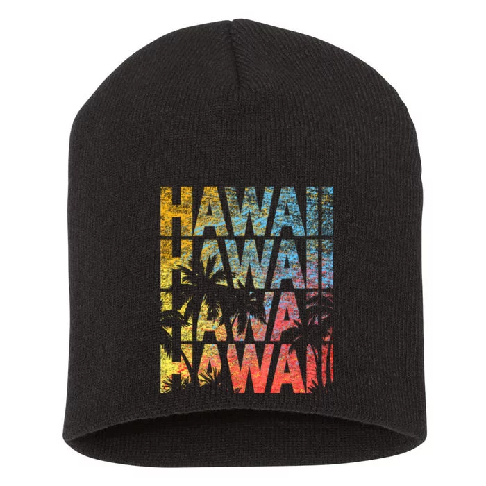 Hawaii Logo Short Acrylic Beanie