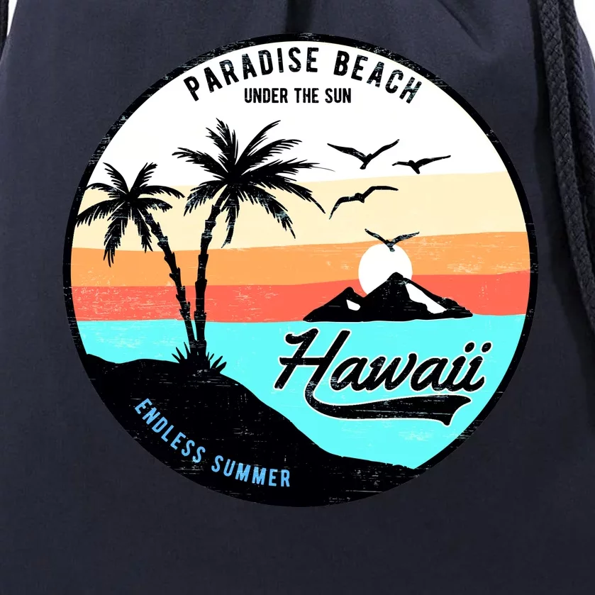 Hawaii Paradise Beach Drawstring Bag