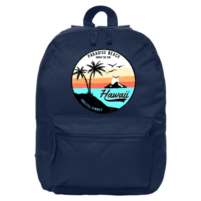 Hawaii Paradise Beach 16 in Basic Backpack