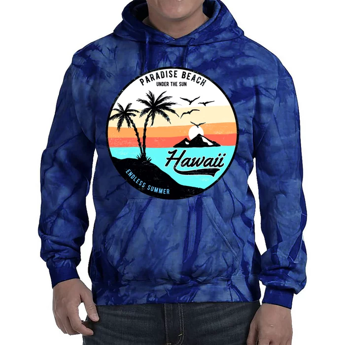 Hawaii Paradise Beach Tie Dye Hoodie