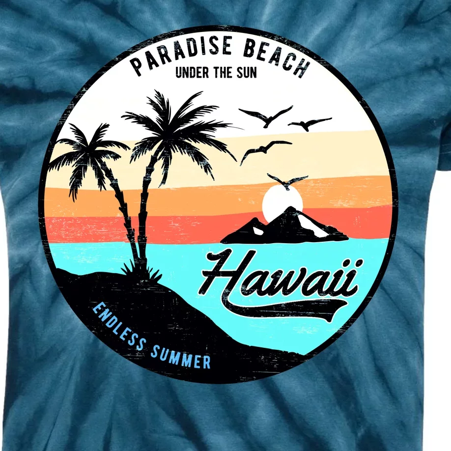 Hawaii Paradise Beach Kids Tie-Dye T-Shirt