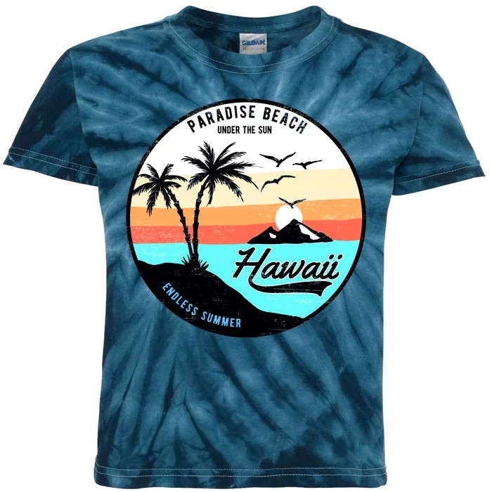 Hawaii Paradise Beach Kids Tie-Dye T-Shirt