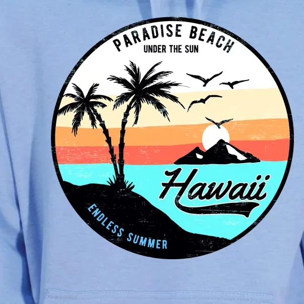 Hawaii Paradise Beach Unisex Surf Hoodie