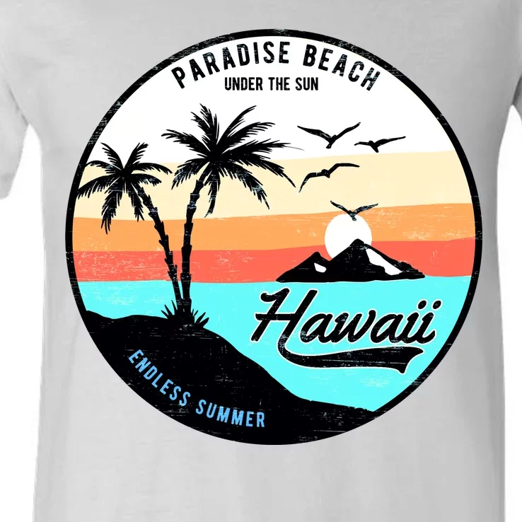 Hawaii Paradise Beach V-Neck T-Shirt