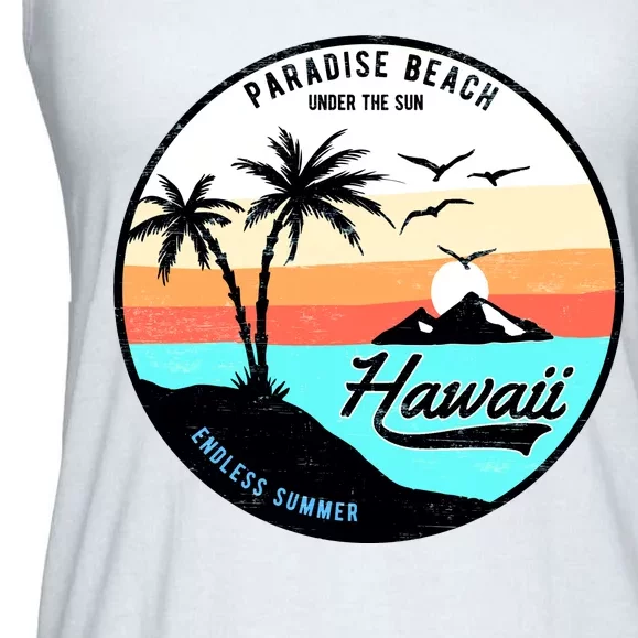 Hawaii Paradise Beach Ladies Essential Flowy Tank