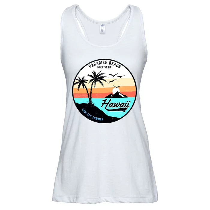 Hawaii Paradise Beach Ladies Essential Flowy Tank