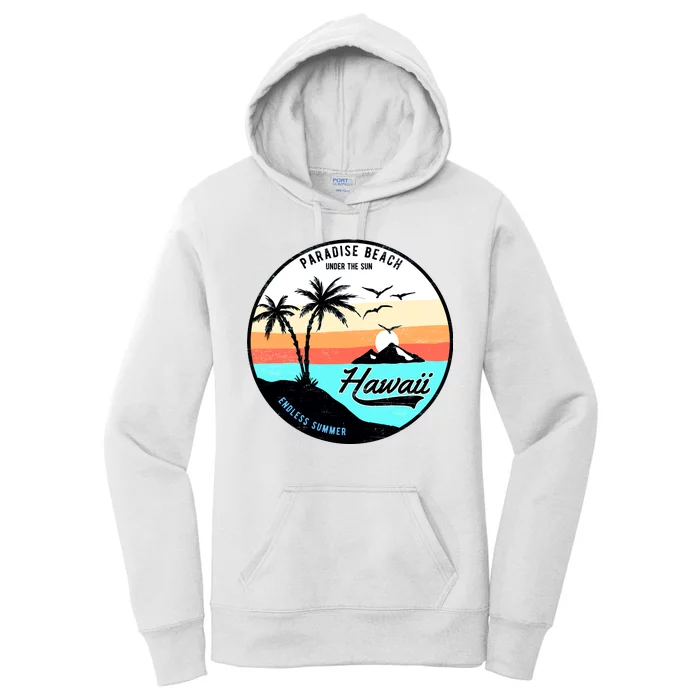 Hawaii Paradise Beach Women's Pullover Hoodie