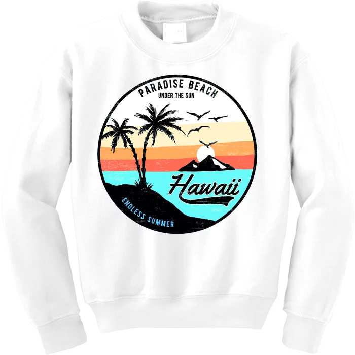 Hawaii Paradise Beach Kids Sweatshirt