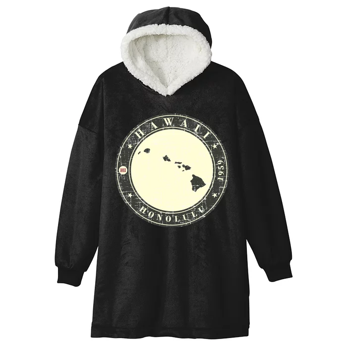 Hawaii Retro Hooded Wearable Blanket