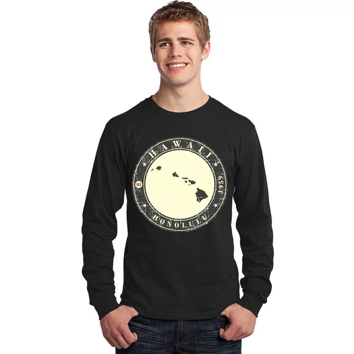 Hawaii Retro Tall Long Sleeve T-Shirt