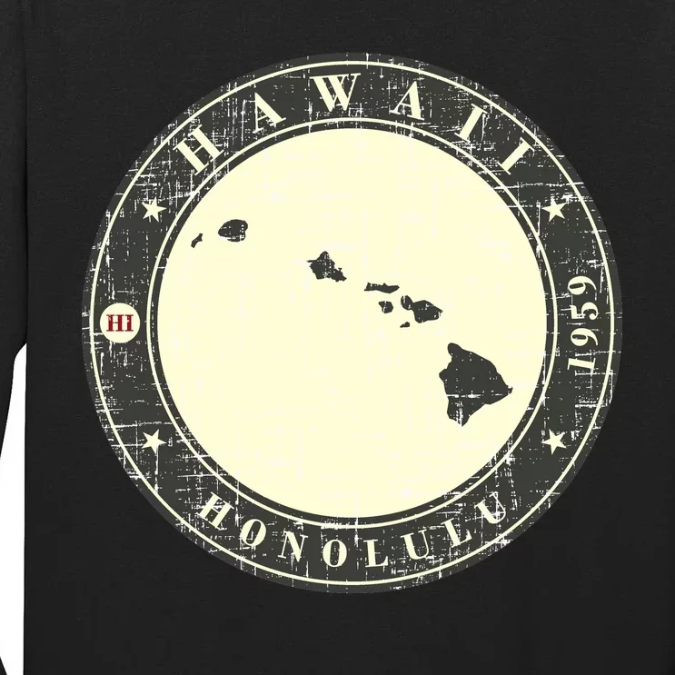 Hawaii Retro Tall Long Sleeve T-Shirt