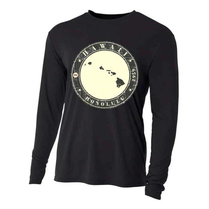 Hawaii Retro Cooling Performance Long Sleeve Crew