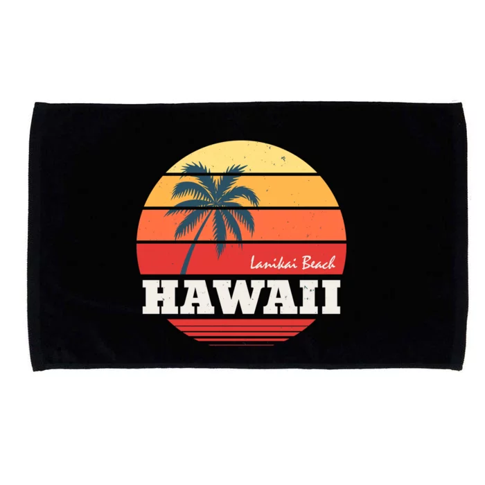 Hawaii Retro Circle Microfiber Hand Towel