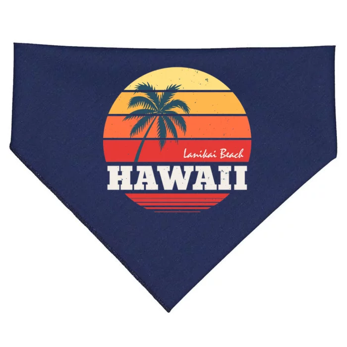 Hawaii Retro Circle USA-Made Doggie Bandana