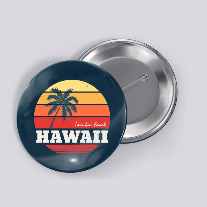 Hawaii Retro Circle Button