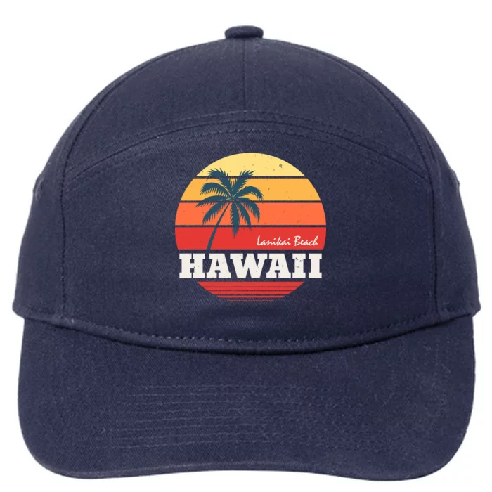 Hawaii Retro Circle 7-Panel Snapback Hat