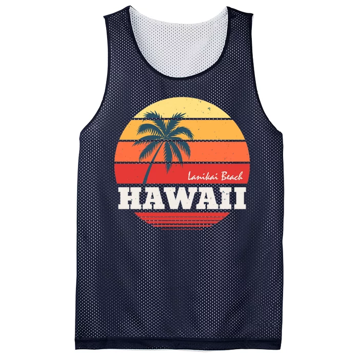 Hawaii Retro Circle Mesh Reversible Basketball Jersey Tank