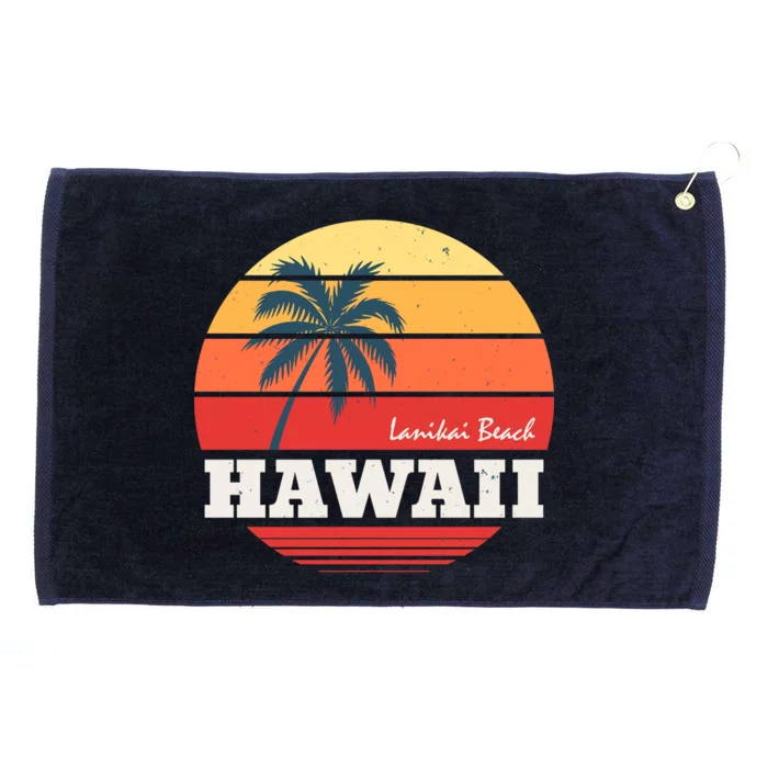 Hawaii Retro Circle Grommeted Golf Towel