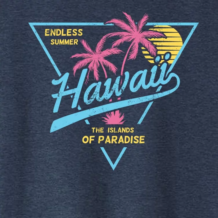 Hawaii Retro Classic Women's Crop Top Tee