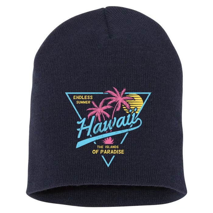 Hawaii Retro Classic Short Acrylic Beanie