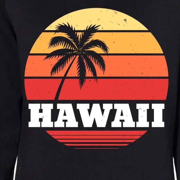 Hawaii Retro Sun Womens California Wash Sweatshirt