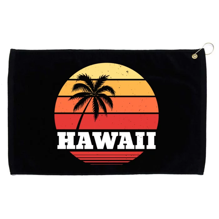 Hawaii Retro Sun Grommeted Golf Towel