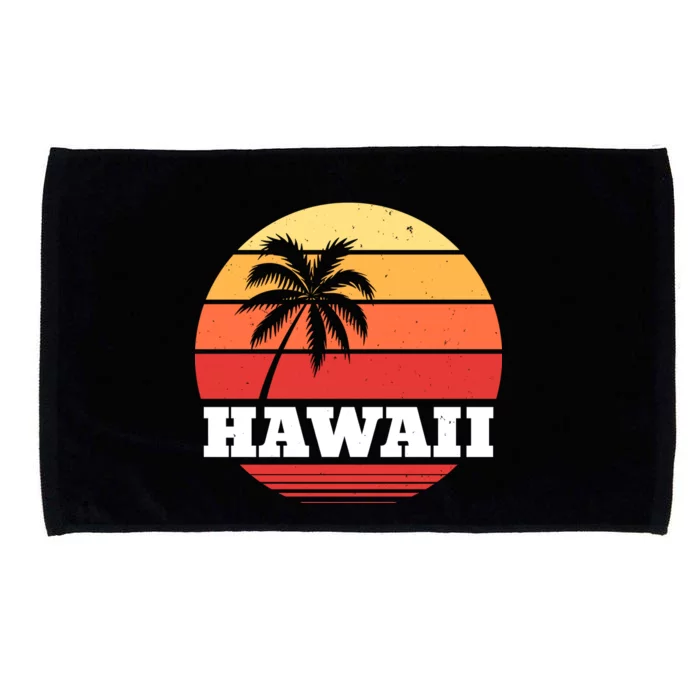 Hawaii Retro Sun Microfiber Hand Towel