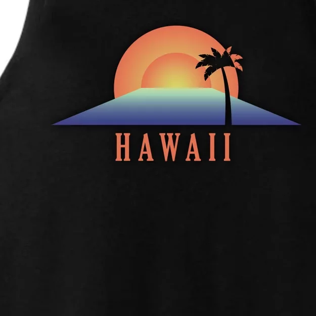 Hawaii Sunrise Logo Ladies Tri-Blend Wicking Tank