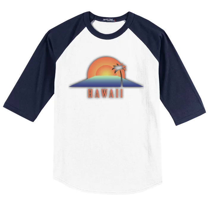 Hawaii Sunrise Logo Baseball Sleeve Shirt