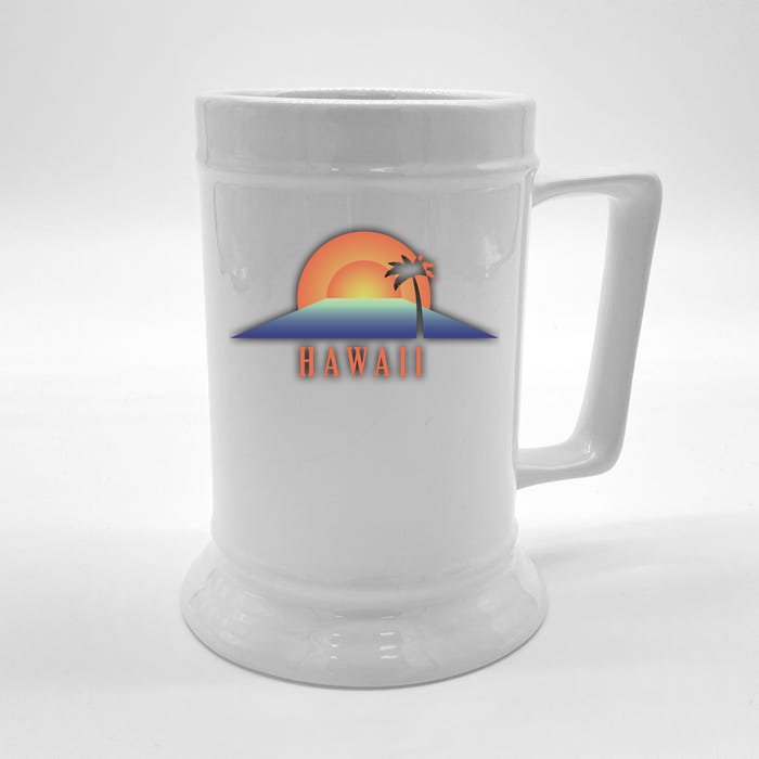 Hawaii Sunrise Logo Front & Back Beer Stein