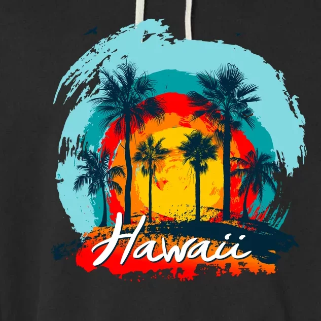 Hawaii Tropical Sunset Garment-Dyed Fleece Hoodie