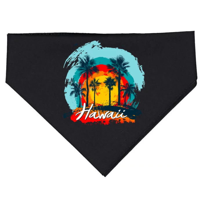 Hawaii Tropical Sunset USA-Made Doggie Bandana