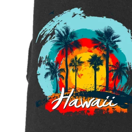 Hawaii Tropical Sunset Doggie 3-End Fleece Hoodie