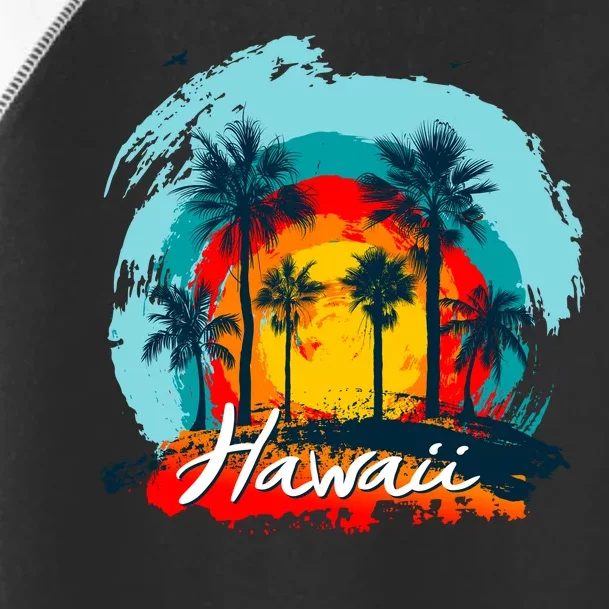 Hawaii Tropical Sunset Toddler Fine Jersey T-Shirt