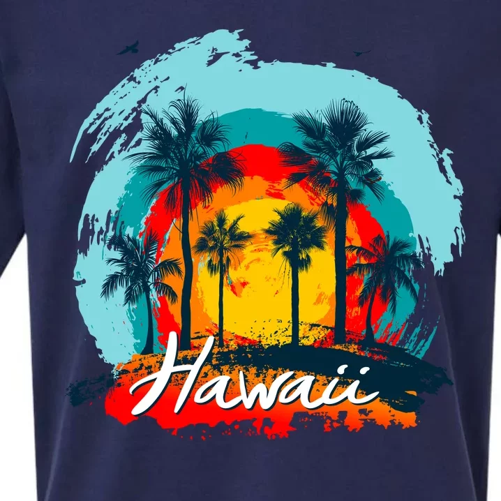 Hawaii Tropical Sunset Sueded Cloud Jersey T-Shirt