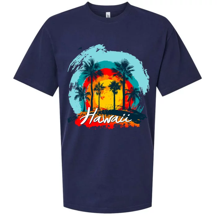 Hawaii Tropical Sunset Sueded Cloud Jersey T-Shirt