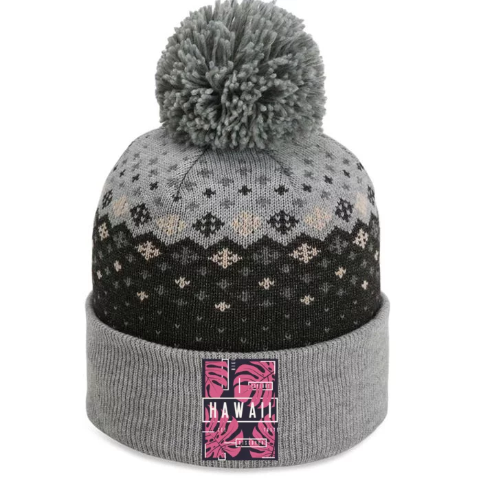 Hawaii Vibes Classic The Baniff Cuffed Pom Beanie