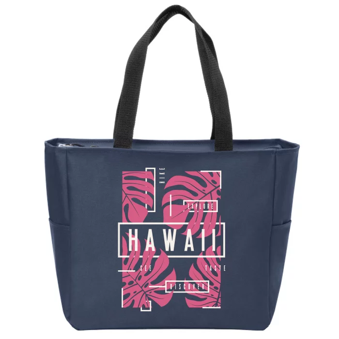 Hawaii Vibes Classic Zip Tote Bag