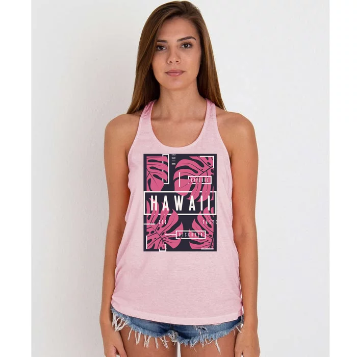 Hawaii Vibes Classic Women's Knotted Racerback Tank