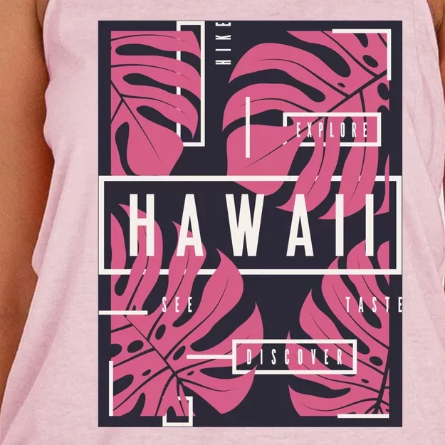 Hawaii Vibes Classic Women's Knotted Racerback Tank