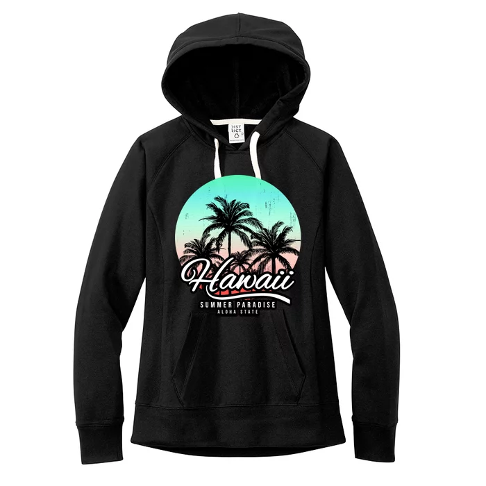 Hawaii Vintage Logo Women's Fleece Hoodie